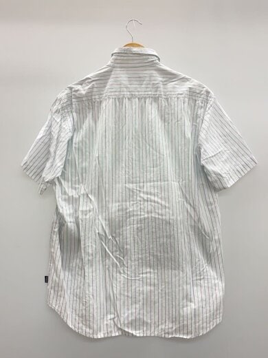 商品画像：90s/紺タグ/半袖シャツ/M/コットン/ホワイト/ストライプ/ステューシー// 2