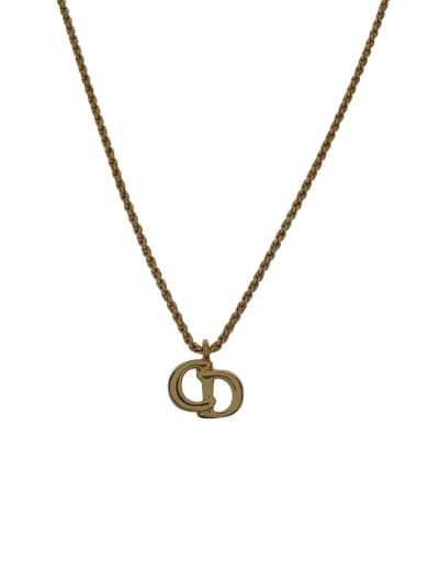 商品画像：cdロゴ ネックレス/メッキ/GLD/トップ有/レディース/クリスチャンディオール// 1