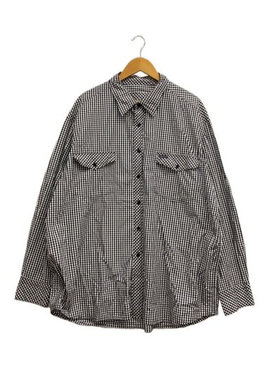 商品画像：長袖シャツ/3XL/コットン/BLK/ギンガムCK/365A046204 1