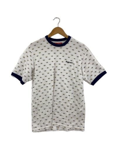 商品画像：hearts intarsia ringer Tee/Tシャツ/S/コットン/ホワイト/総柄/シュプリーム// 1