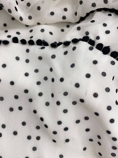 商品画像：ノースリーブワンピース/FREE/ポリエステル/WHT/ドット/181-51003-5 8