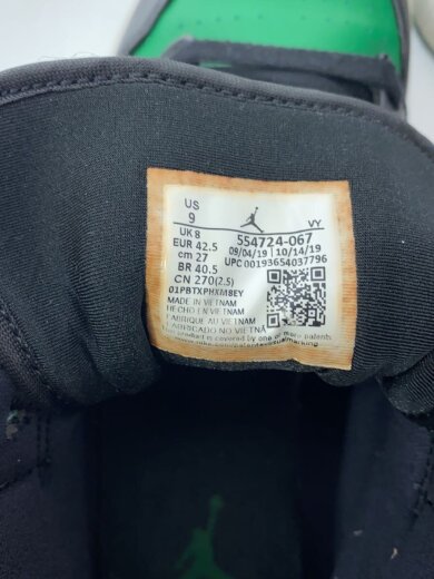 商品画像：AIR JORDAN 1 MID/エアジョーダン1ミッド/ブラック/554724-067/27cm/BLK 5