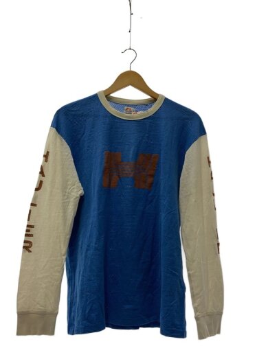 商品画像：haulier/長袖Tシャツ/M/コットン/BLU/無地 1