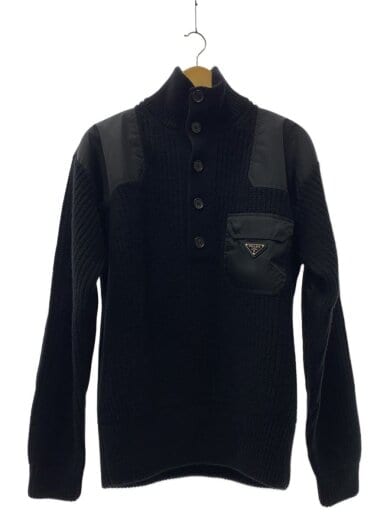 商品画像：ニット・セーター(厚手)/48/ウール/BLK/UMR592 1