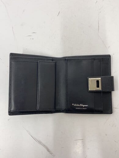 商品画像：2つ折り財布/レザー/BLK 4