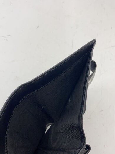 商品画像：2つ折り財布/レザー/BLK 5