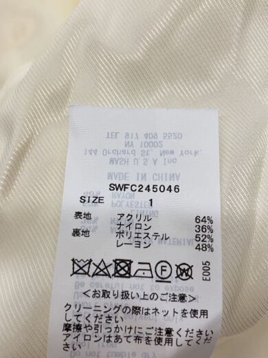 商品画像：コート/1/アクリル/WHT/無地/SWFC245046 4