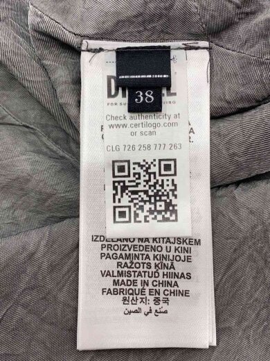 商品画像：長袖ブラウス/--/--/GRY/無地 4