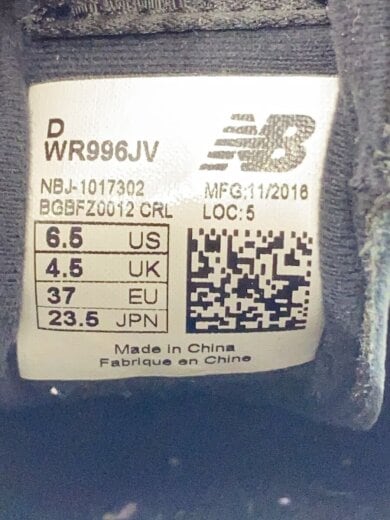 商品画像：ニューバランス/WR996/23.5cm/BLK 5