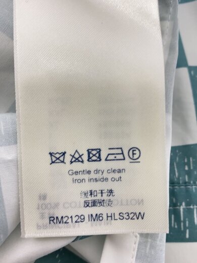 商品画像：ダミエオーバーサイズシャツ/半袖シャツ/XL/コットン/GRN/チェック/RM2129 IM6 S32W 7