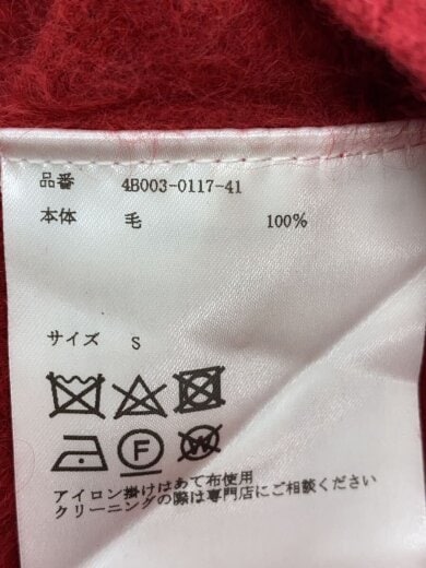 商品画像：ニット・セーター(厚手)/S/ウール/RED/4B003-0117-41 5