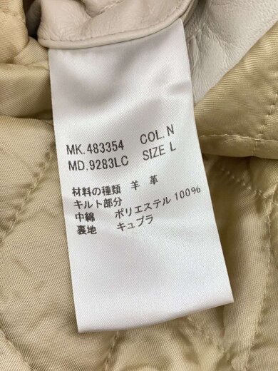 商品画像：コート/L/羊革/CRM/483354// 4
