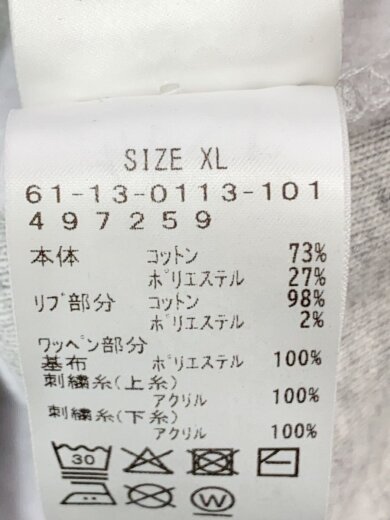 商品画像：パーカー/--/コットン/GRY/無地/61-13-0113-101 4