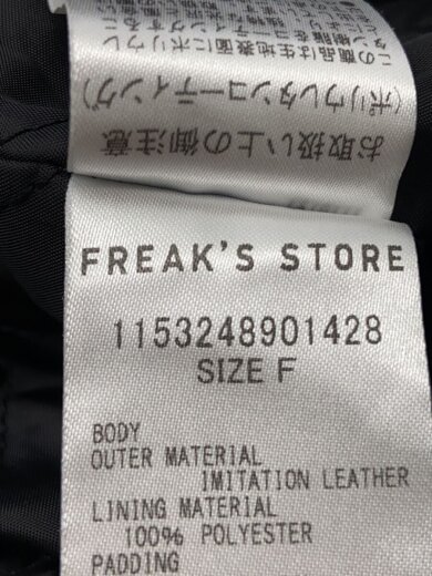 商品画像：ジャケット/FREE/フェイクレザー/BLK/1153248901428// 4