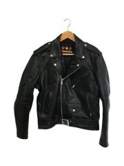 zawakita/ダブルライダースジャケット/L/牛革/BLK