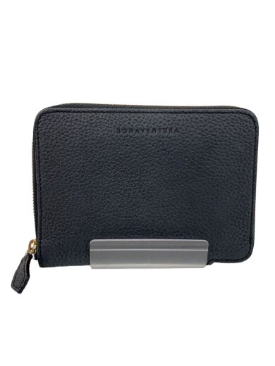 商品画像：財布/ミディアム ラウンドジップウォレット/レザー/NVY/無地/メンズ/ボナベンチュラ 1