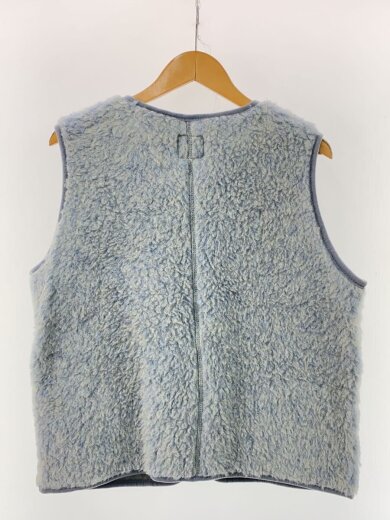 商品画像：ベスト/M/ウール/BLU/無地/ボアベスト/コールドブレーカー 2