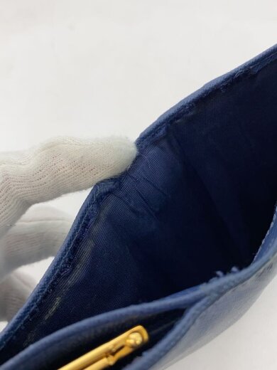 商品画像：3つ折り財布/レザー/NVY/無地/レディース/プラダ 7