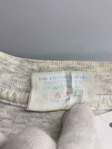 商品画像：穴有/90s/Tシャツ/L/コットン/GRY/プリント 4