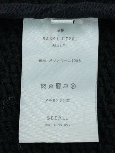 商品画像：コート/1/ウール/BLK/無地/SAU91-CT201/シーオール 5