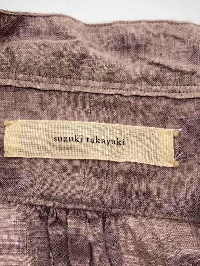 商品画像：長袖シャツ/1/リネン/ブラウン/スズキタカユキ 3