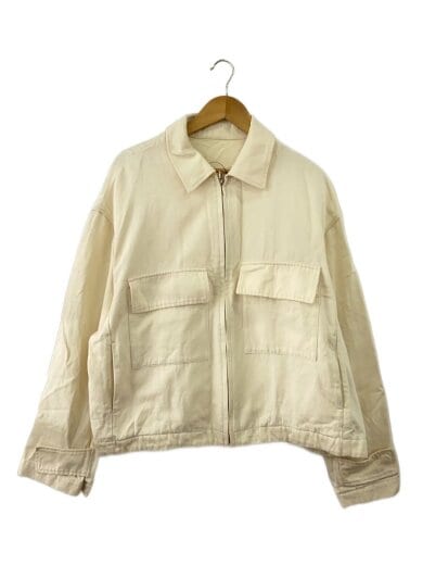 商品画像：シルク混/20SS/OVER SLEEVE ZIP JACKET/S/コットン/アイボリー/ST.135(-)// 1