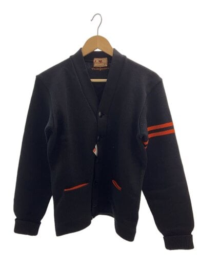 商品画像：推定40～50s/Dehen Knitting Co./カーディガン(厚手)/ウール/ブラック 1