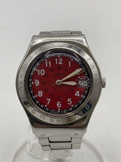 商品画像：クォーツ腕時計/アナログ/RED 1