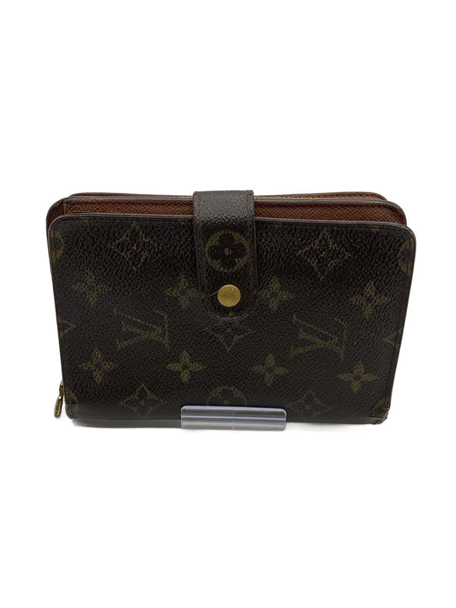 LOUIS VUITTON / ポルト・パピエ・ジップ_モノグラム・キャンバス/PVC/BRW/メンズ