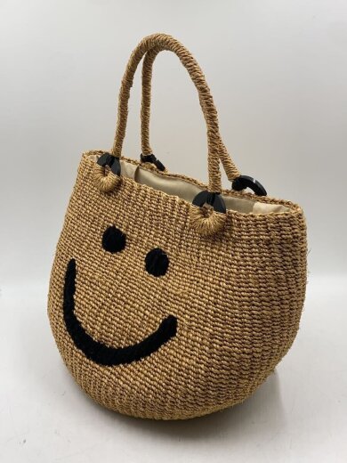 画像：a-jolieカゴバッグ/--/BEG/無地2