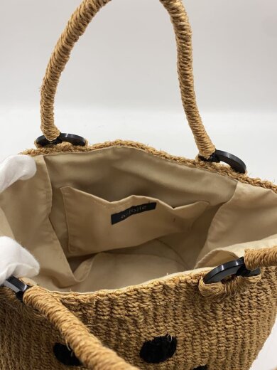 画像：a-jolieカゴバッグ/--/BEG/無地6