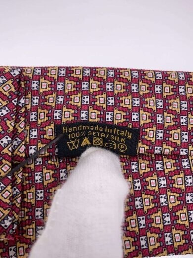 商品画像：ネクタイ/シルク/RED/総柄/メンズ 4