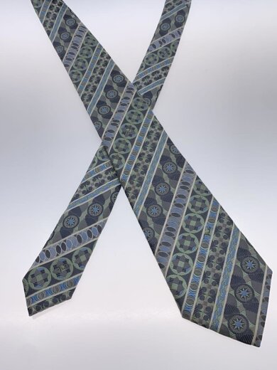 商品画像：ネクタイ/シルク/GRY/総柄/メンズ 2