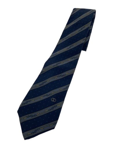 商品画像：ネクタイ/シルク/NVY/総柄/メンズ 1