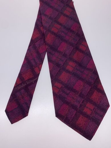 商品画像：ネクタイ/シルク/RED/総柄/メンズ 2