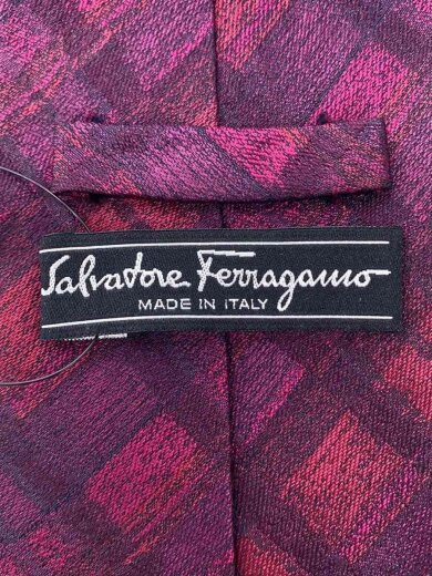 商品画像：ネクタイ/シルク/RED/総柄/メンズ 3