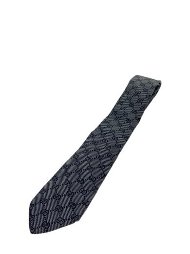 商品画像：ネクタイ/シルク/GRY/総柄/メンズ 1