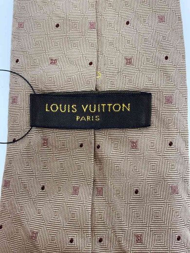 商品画像：ネクタイ/シルク/BEG/総柄/メンズ 3