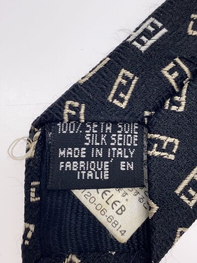 商品画像：ネクタイ/シルク/BLK/総柄/メンズ 4