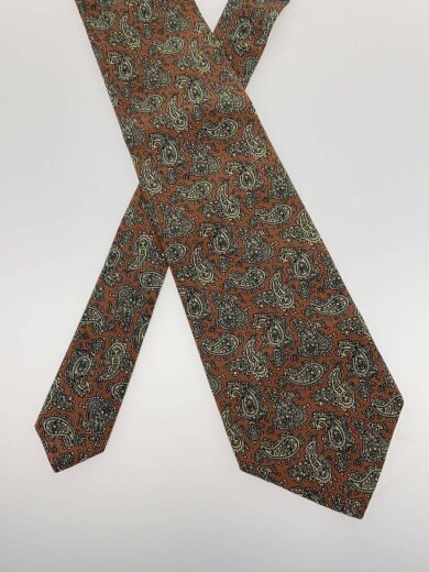 商品画像：ネクタイ/シルク/BRW/総柄/メンズ 2