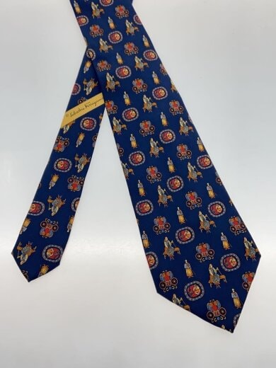 商品画像：ネクタイ/シルク/NVY/メンズ 2