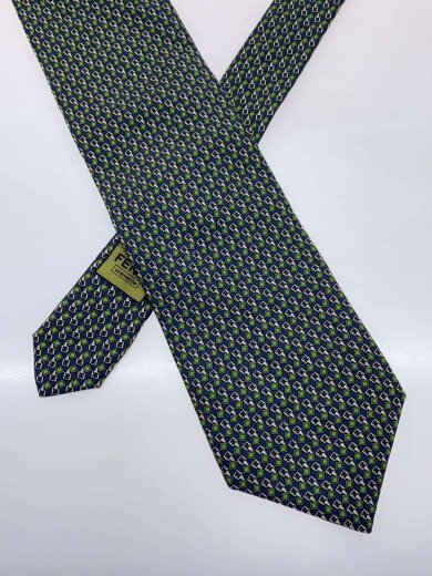 商品画像：ネクタイ/シルク/GRN/総柄/メンズ 2
