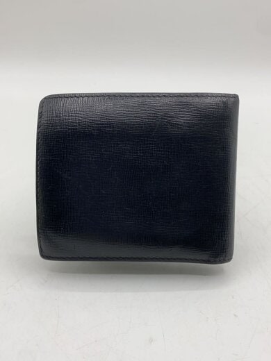 画像：BURBERRY2つ折り財布/レザー/BLK/無地/メンズ2