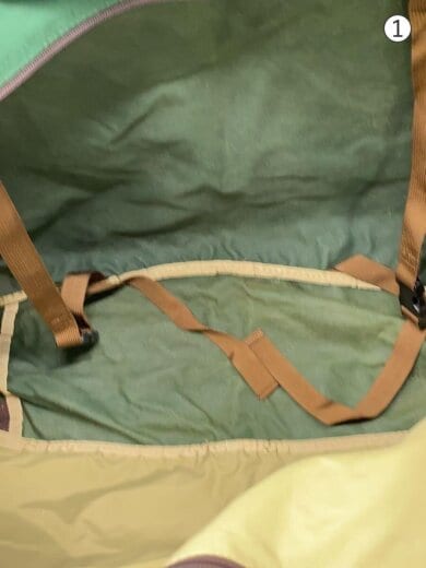 商品画像：ガーメントバッグ/キャンバス/GRN/無地 6