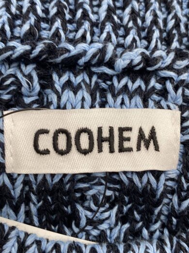 商品画像：ニットベスト(厚手)/M/コットン/BLU/13-232-002 3