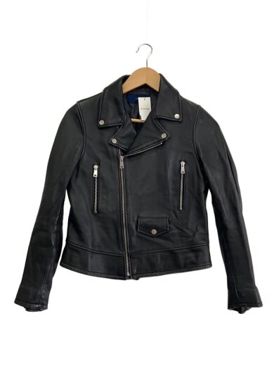 商品画像：ダブルライダースジャケット/36/羊革/BLK/314-00-0162 1