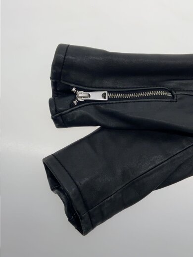 商品画像：ダブルライダースジャケット/36/羊革/BLK/314-00-0162 6