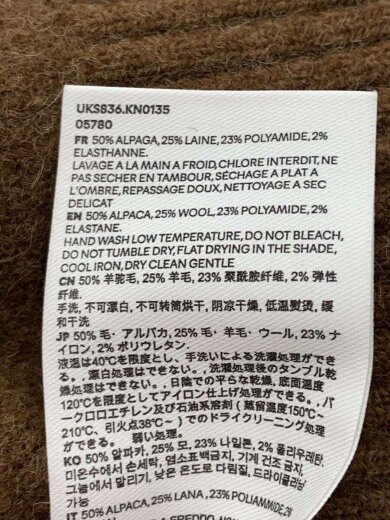 商品画像：ニット・セーター(厚手)/--/ウール/BRW 5