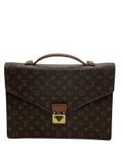 ポルト・ドキュマン・バンドリエール_モノグラム・キャンバス/PVC/BRW/M53338