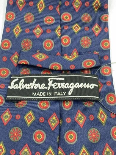 商品画像：ネクタイ/シルク/NVY/総柄/メンズ 3